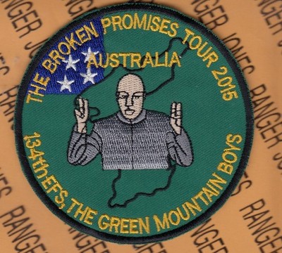 USAF Air Force 134th Expeditionary Fighter Sq EFS Green Mountain ~3.75'' patch