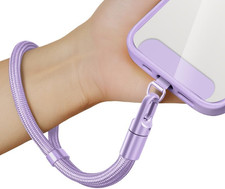 Phone Wrist Strap Lanyard,Anti-Theft Cell Phone Lanyard with Stainless Patch,Adj