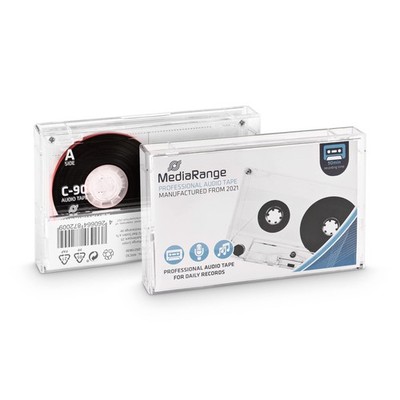 Audiokassette C-90 90min Typ 1 Normal Bias Transparent MediaRange
