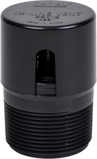 39012 1.5 in. NPT ABS in-Line Vent, Black