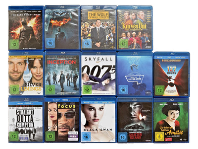 14x Blu-ray Filme Paket | Inception, Dark Knight, Wolf of Wall Street | Top Film