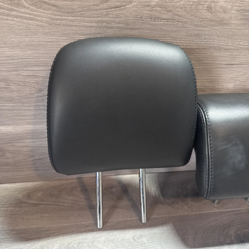 Juego de reposacabezas trasero Infiniti JX35 QX60 2013-2017 SEGUNDA FILA CUERO NEGRO OEM Foto 2 de 4