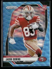 2024 Panini Prizm #335 Jacob Cowing Blue Wave #/230