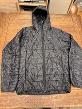 Patagonia Micro Puff Hoody Jacket Black Men's Size Small Synthetic Down Lightwei