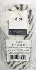 Cejoli Zebra Faux Fur Luxury Slippers Style 26-02 Size S/M Women's New