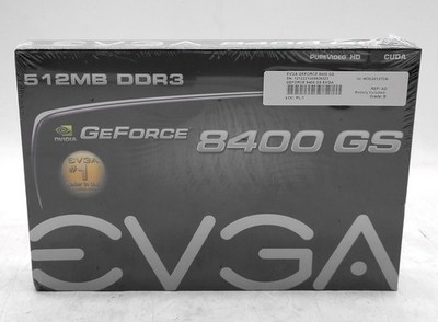 NEW EVGA NVIDIA GEFORCE 8400 GS 512MB DDR3 512-P3-1300-LR PCIe GRAPHICS CARD