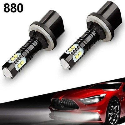 Bessere Sichtbarkeit mit 2 Stück 880 LED Nebelscheinwerferlampen 6000K weiß High Power
