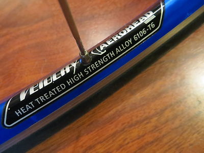 Velocity Aerohead 700C32ホールリム　廃盤モデル VELOCITY DEEP V AEROHEAD FRM FL PRO HUB 8 9 10 SPEED SHIMANO