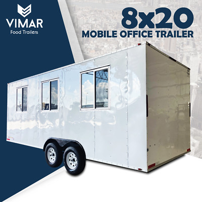 8x20 New Mobile Modular Jobsite Office Trailer, Custom Trailer Mfr. 8x22 8x24