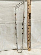 Vintage multiple chain beaded necklace - Free Shipping!