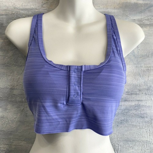 RVCA 'Rowan' Crop Top Bikini Swim Top, M - Peacock Purple - Picture 8 of 8