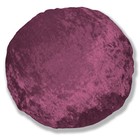 mv13n Deep Mauve Shimmer Diamond Crushed Velvet Style Round Shape Cushion Cover