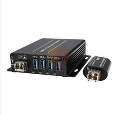 1PCS 4 Channel USB 3.0 over Fiber Optic Extender Duplex LC Port New