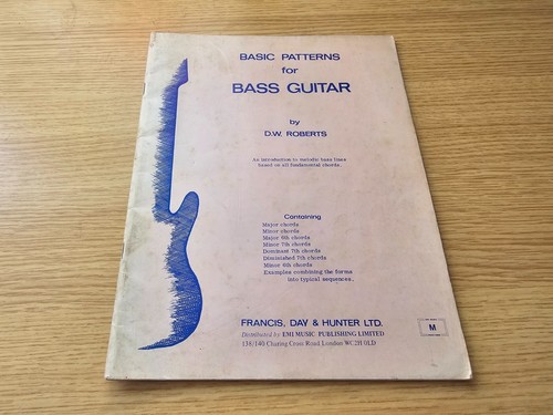 BASIC PATTERNS FOR BASS GUITAR - D ROBERTS - BASS GUITAR TUTOR - FREEPOST - Picture 5 of 8