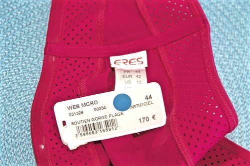 Swimsuit Bandeau Pink ERES Web Micro T 44 FR 12 US 16 UK New Val 170 € - Picture 3 of 3