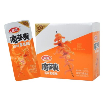 Wei Long Spicy Konjac Snack Latiao 15g x20pack - Vegeterian | eBay