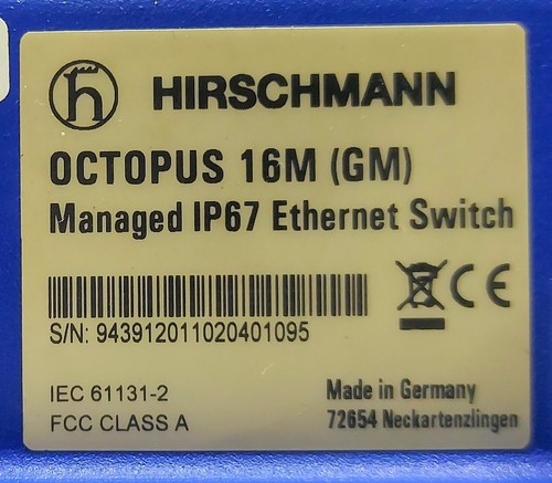 Hirschmann Octopus 16M Managed IP67 Ethernet Switch - Picture 11 of 12