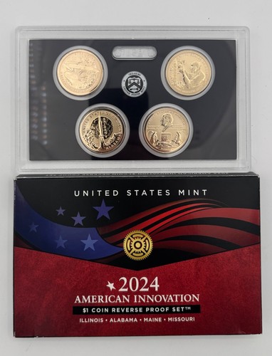2018 - 2024 S 25 Coin COMPLETE (to date) Reverse Proof Innovation Dollar Set - Picture 8 of 8