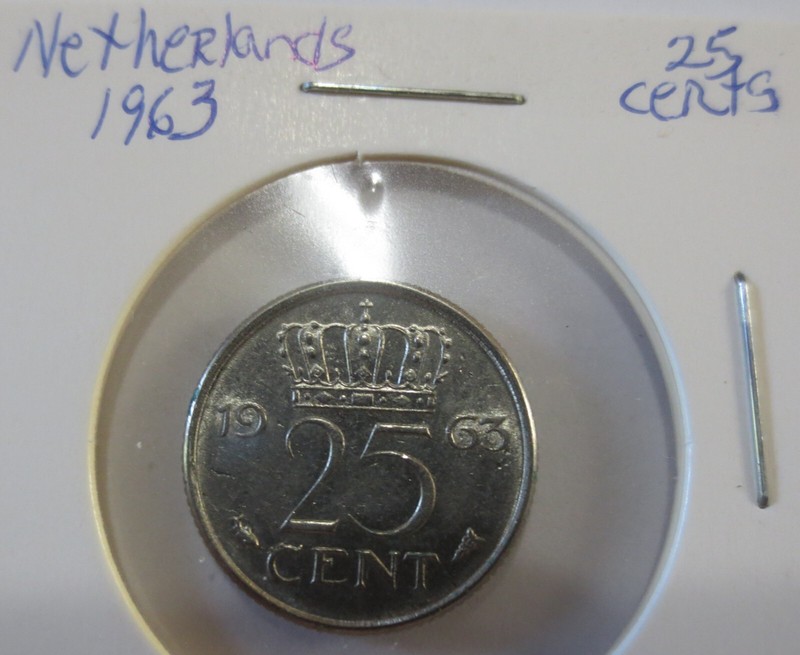 Netherlands 1963   25 Cent Coin #2