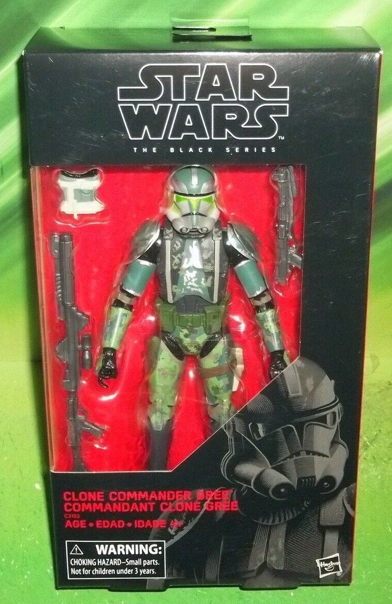 star wars BLACK SERIES 6 INCH GREEN ARMOR CLONE COMMANDER GREE