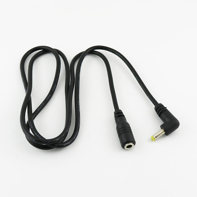 10 DC Power 4.0mm x 1.7mm Male Angle To Female Extension Adapter Connector Cable