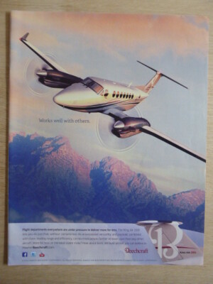 2/2012 PUB HAWKER BEECHCRAFT FLUGZEUG KING AIR 350I FLUGZEUG ORIGINAL ANZEIGE
