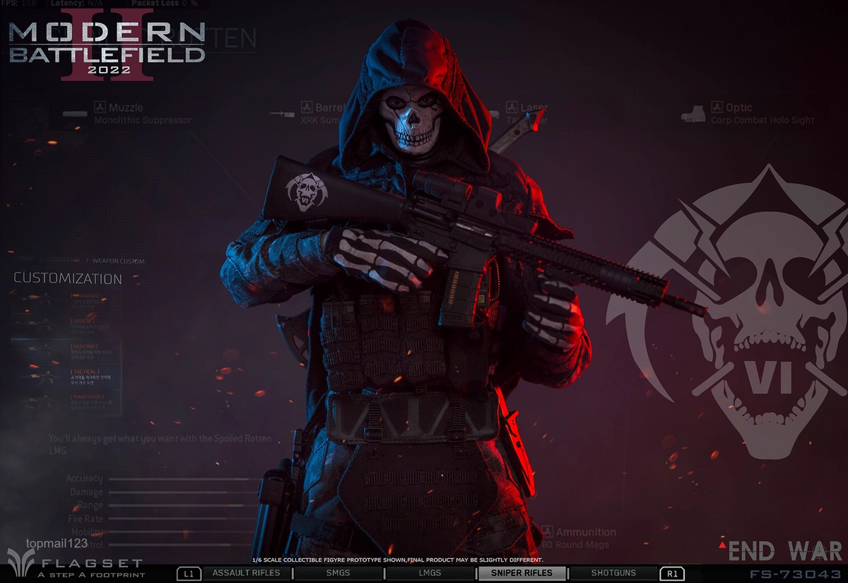 MODERN BATTLEFIELD 2007 FLAGSET フィギュア FLAGSET End War Ghost 