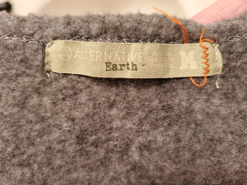 Alternative Earth Mujer Sudadera Camisa Top Blusa Talla M Mediana Gris Rojo Cal Foto 2 de 4