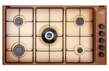 DE LONGHI FLT59DD PIANO COTTURA A GAS TERRA FRANCIA 90CM 5 FUOCHI DOPPIA CORONA