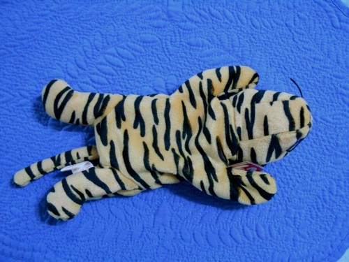 TY Beanie Baby STRIPES Tiger Beanie Baby 1995 ¡Excelente Estado! - Imagen 5 de 10