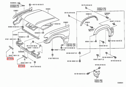 Genuine Toyota LandCruiser 80 Series HZJ RH LH Headlamp Cover Seal Set - Picture 11 of 11