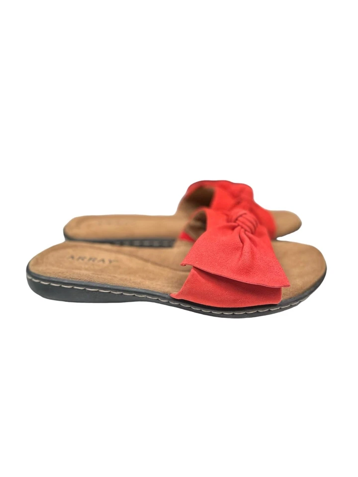 Sandalia Array Cabana acolchada de gamuza de cuero para mujer talla 6W sin cordones planos nueva Foto 4 de 4