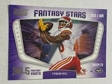 🏈 2018 Panini Score Football Fantasy Stars Insert #3 Tyreek HILL 🏈