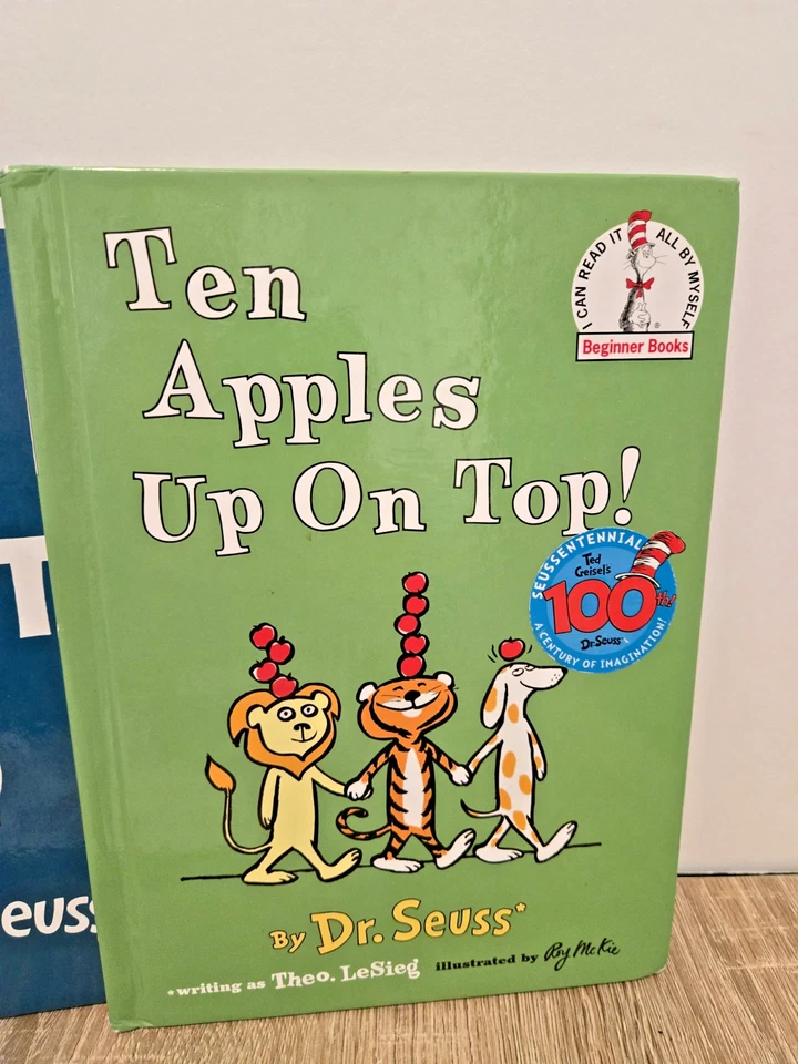 3 books Ten Apples Up On Top - Hop on Pop, The cat and the hat By Dr Seuss - Image 2 of 4