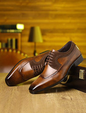 Zapatos de Hombres Casuales Formales Calzado Elegante Masculino Mocasin Marrón