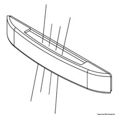 White LED Courtesy Light Stainless Steel Up and Down Ladder Step Stair Boat 12V