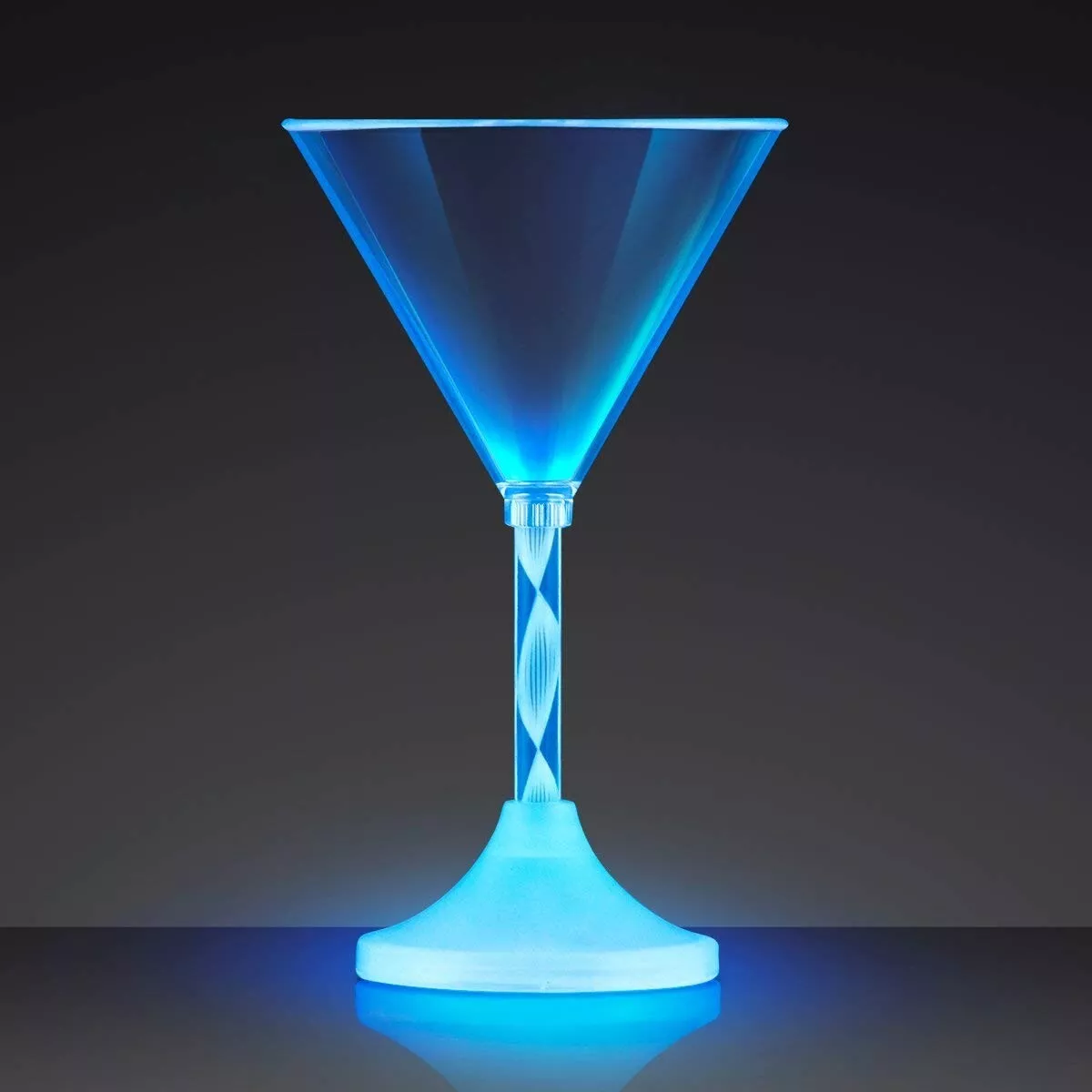 Wholesale Light Up LED Flashing Martini Glasses Bulk Cocktail Glass 8OZ 48PC