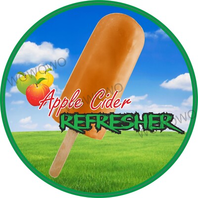 Eiswagen Aufkleber Apfelwein Auffrischung Lolly Sticker Lolly Anhänger Decal