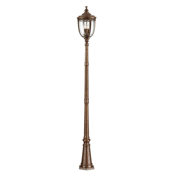 Elstead English Bridle AußEn-Stehleuchte E14 3-Fach 243Cm Britische Bronze IP44-image