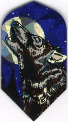 Howling Wolf Slim Dart Flights: 3 per set