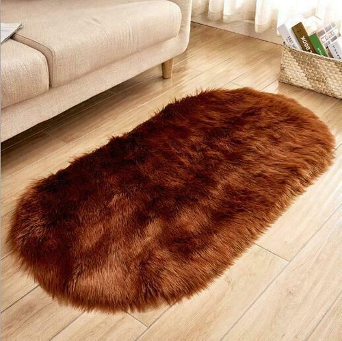 Fluffy Rugs Anti-Skid Shaggy Area Dining Room Carpet Floor Mat Home Bedroom Soft - Picture 17 of 26