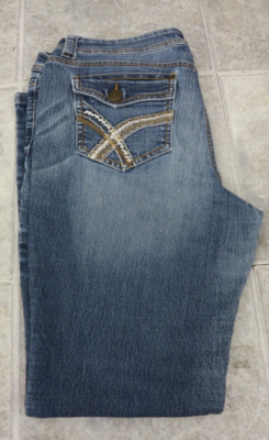 L.E.I. Juniors Jeans Size 15 Regular Sophia Hipster Flared Womens Blue Denim  | eBay