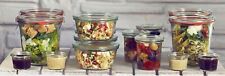 Preserving Glass Jars with Lids, Food Storage, Table Presentation Seal