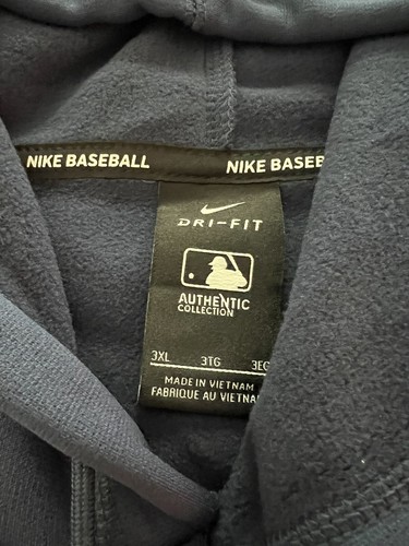 Authentic Milwaukee Brewers Nike Dri Fit MLB Hooded Sweatshirt 3XL - 第 4/4 張圖片