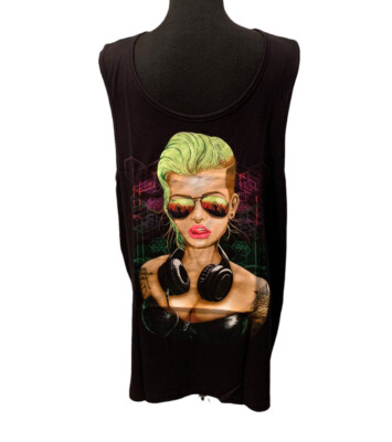 SFYNX  Bass Junkie  Men s Rave Tank Top XL NWT 