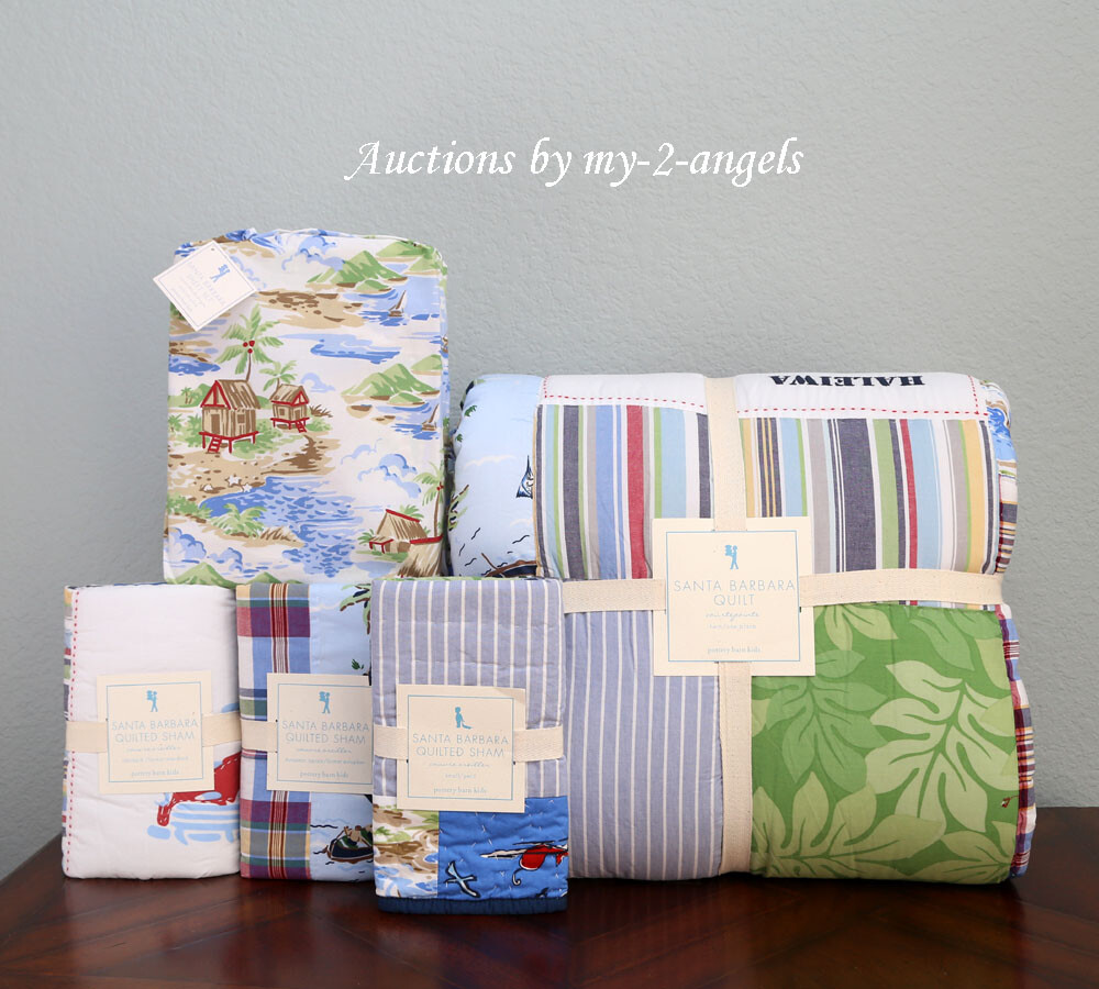 【ハワイ購入品・未開封】POTTERYBARNベッドカバー ツイン Pottery Barn Kid Santa Barbara Island Surf Aloha Hawaii Twin Quilt