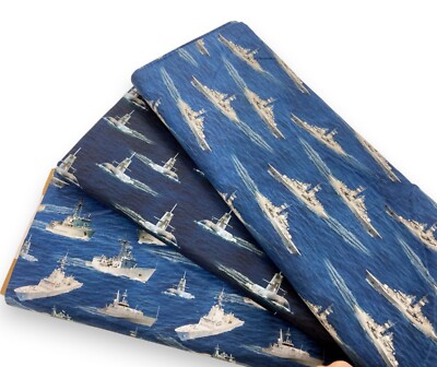 Marine Boote Stoff Naval Warfare Royal Navy Schiff British Patchwork Material