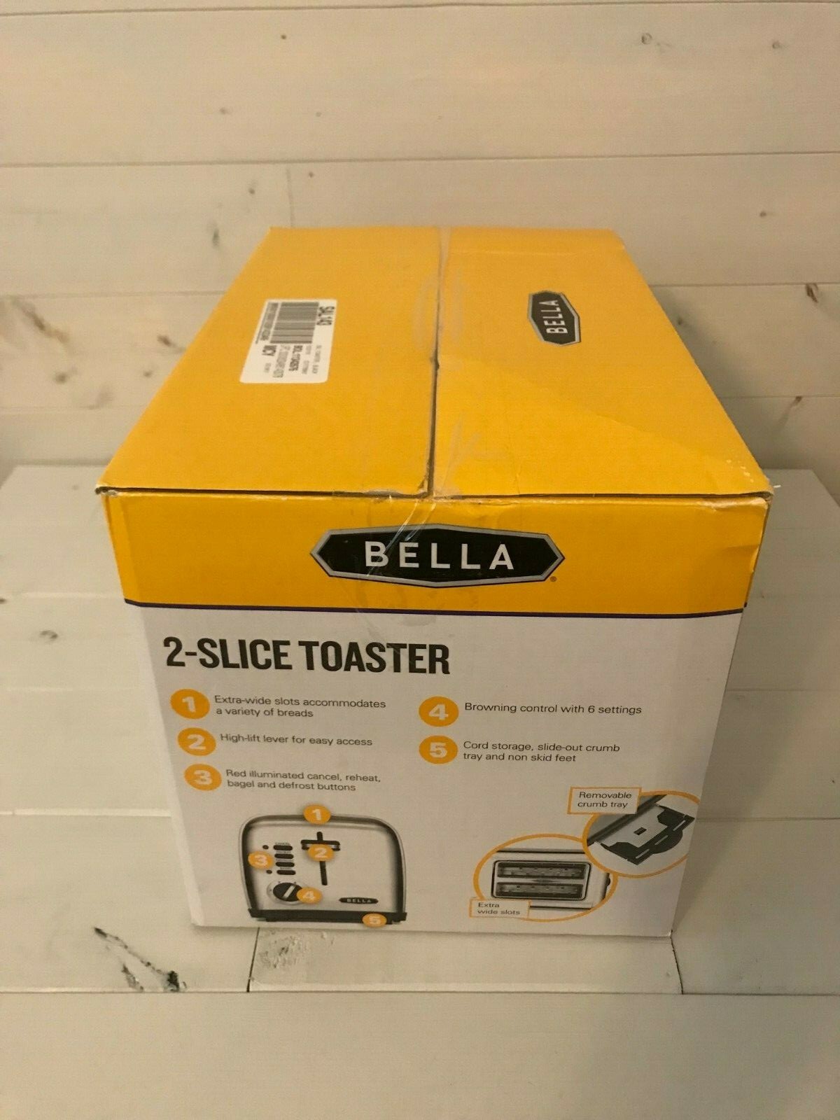 BRAND NEW Bella Toaster 2Slice ExtraWide In Box eBay