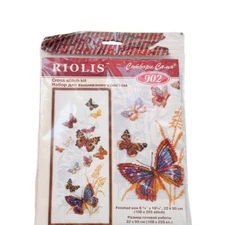 New RIOLIS Counted Cross Stitch Kit  Butterfly 22x50 cm