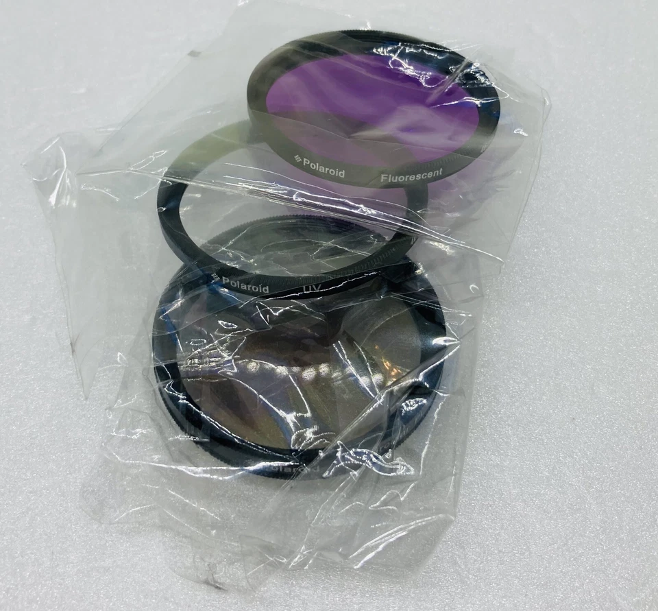 Polaroid Optics 46mm 3 Piece Filter Set Fluorescent, UV, Circular FL 20 - Image 2 of 4